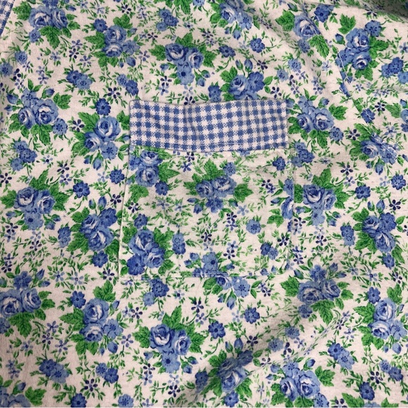 🪻90s Victoria’s Secret Gold Label Floral Cotton Robe M/L Cottagecore Tradwife - Picture 9 of 12